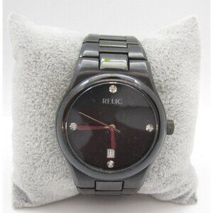 Men Relic Quartz WR Analog 38mm Round Watch (H567) "New Battery" ZR77106